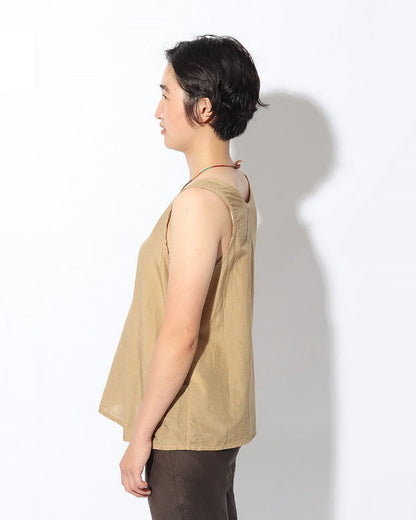 Hand-Woven Cotton Silk Tank Top