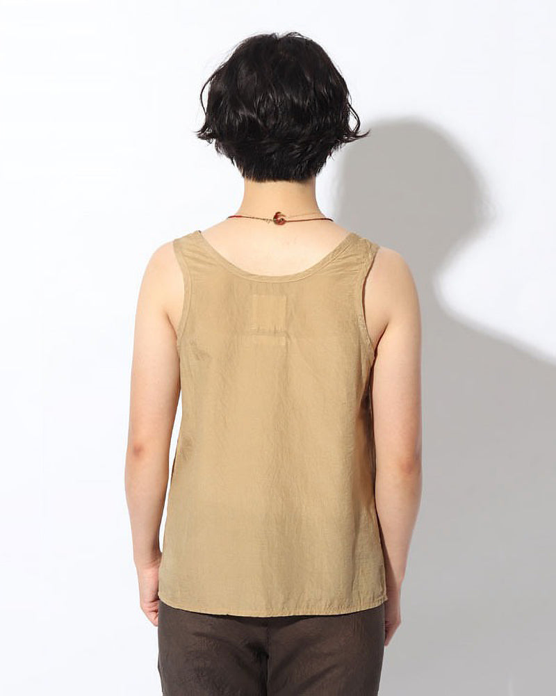 Hand-Woven Cotton Silk Tank Top